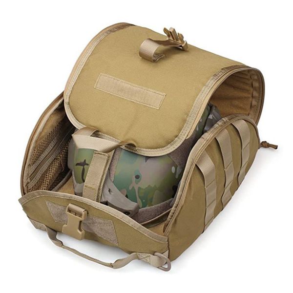 Casques de cyclisme Sac de casque tactique Pack Multi Purpose Molle Storage Military Carrying Pouch for Sports Hunting Shooting Combat 230404