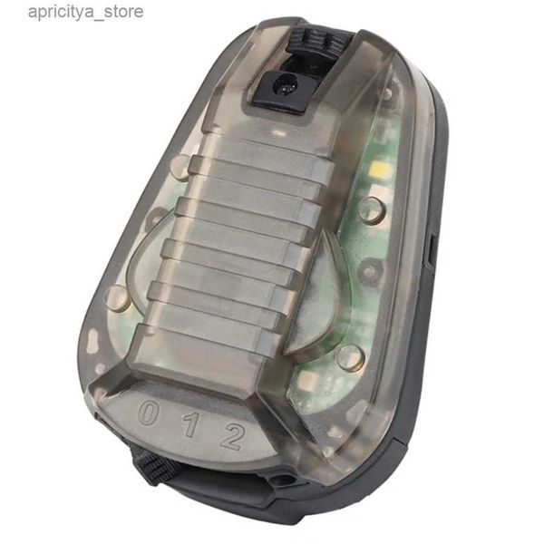 Casques à vélo de casque tactique lampe de survie Light Sécurité de sécurité éclair stroboscogne Lumière avec imperméable chasse extérieur cyclisme Camping L48