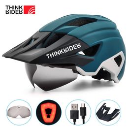 Cascos de ciclismo ThinkRider Hombres Ciclismo Carretera Bicicleta de montaña Casco Capacete Da Bicicleta Casco de bicicleta Casco Mtb Ciclismo Casco Bicicleta cascos 230904