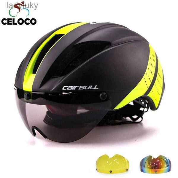 Casques de cyclisme Ultraléger 280g lunettes casque de vélo vélo de route sport sécurité dans le moule casque équitation hommes vitesse Airo contre-la-montre casque de cyclisme L240109