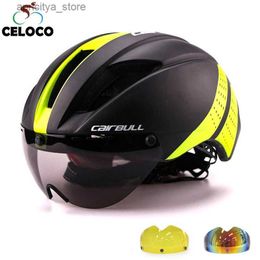 Cascling Casques Ultralight 280g Goggs Bicyc Casque Road Bike Sports Safety In-Mold Helmet Riding Mens Speed Airo Time Calcing Cycling Helmet L48