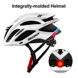 Fietshelmen Unisex Helm met Licht Fiets Ultralight Intergrallymolded Weg Mountainbike Fiets MTB Safe Cap 230717