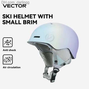 Cycling Helmets VECTOR Ski Helmet Safety Integrally-Molded Snowboard Helmet Motorcycle RemovableSkiing Snow Husband Men Women Child Kids Q230907