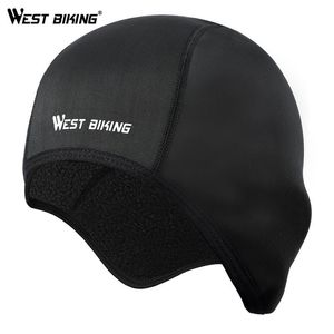 Casques de cyclisme WEST BIKING casquette d'hiver coupe-vent thermique casque de Ski doublure course Ski moto chapeau hommes femmes vtt chapeaux 230926