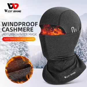 Casques de cyclisme WEST BIKING hiver chaud cagoule chapeau casquette respirante Sport de plein air couverture complète écharpe moto casque de vélo doublure 230926