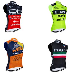 Chaquetas de ciclismo 2024 ANDRONI Ciclismo Equipo Jersey Hombres MTB ITALIA Bike Windbreaker Chaleco Ropa Ciclismo Sin mangas Bicycl Maillot Camiseta 230821