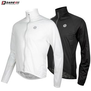 Fietsjacks DAREVIE Fietsen Regenjas Man Ultralight Zomer Lange Dames Fietsen Regenjas Opvouwbaar Reflecterend Waterdicht Sneldrogend Regenjas 231012