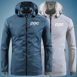 Chaquetas de ciclismo Sudadera con capucha Chaquetas de ciclismo Moto Poc Verano MTB Chaqueta de bicicleta de carretera Impermeable Deportes al aire libre Cortavientos Ropa de bicicleta de montaña 231012