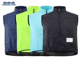 Vestes de cyclisme KEMALOCE Gilet Wind Be hommes sans manches vélo Gilet noir léger extérieur preuve vtt Sports 2210179979075