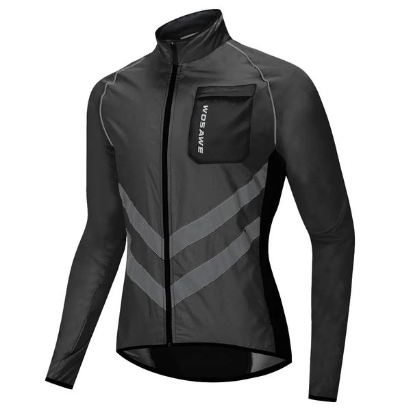 Vestes de cyclisme Hommes cyclisme coupe-vent Long Jersey léger coupe-vent veste hydrofuge vélo vtt vélo de route vêtements 231109