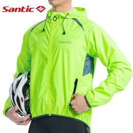 Vestes de cyclisme Santic hommes coupe-vent vestes de cyclisme respirant réfléchissant vtt vélo vêtements à manches longues maillots vélo peau manteau taille asiatique 230829