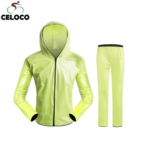 Vestes de cyclisme Maillot de cyclisme imperméable à manches longues imperméable vent manteau de pluie coupe-vent vêtements de vélo vtt hommes femmes veste de vélo 231012