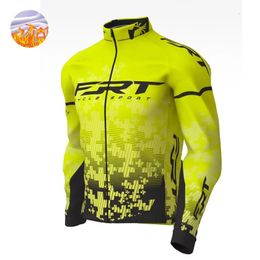 Radfahren Jacken Winter Jacke Thermo Fleece Männer Team Radfahren Jacke Langarm Jersey Anzug MTB Rennrad Kleidung Ciclismo Hombres 230928