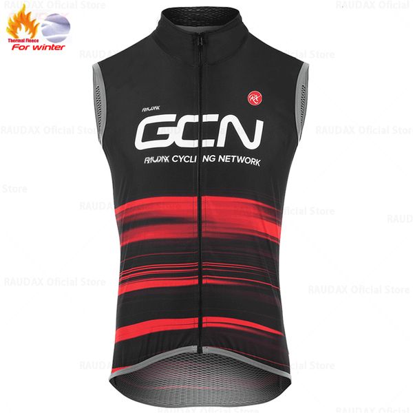 Cyclisme Vestes Hiver Thermique Polaire Cyclisme Gilet Sans Manches Cyclisme Gilet Hommes Vélo Chaud Gilet VTT Route Vélo Tops Chaud Cyclisme Jersey 230725