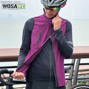 WOSAWE 2023 hommes cyclisme Gilet vélo sans manches Gilet été vêtements de sport coupe-vent léger vtt vélo Gilet avec fermeture éclair bidirectionnelle 24329