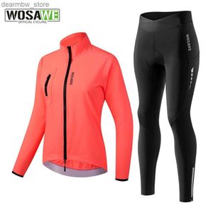 WOSAWE – maillot de cyclisme respirant pour femmes, vêtements de vélo de route, ensemble Long, vêtements de vélo, costume de Sport, costume de vélo, 24328