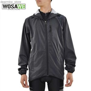 WOSAWE vestes de cyclisme réfléchissantes nuit course vestes de sécurité hommes équitation imperméable coupe-vent respirant vtt vélo de route Jersey24328