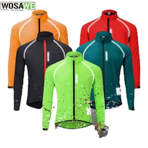 WOSAWE imperméable à l'eau cyclisme coupe-vent ultraléger vélo vélo veste de pluie imperméable Sport de plein air coupe-vent Cycle vêtements 231216