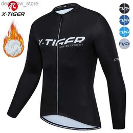 Fietsjassen X-TIGER Heren Winter Thermisch Fietsjack MTB-fietsjas Warme fietskleding Lange mouw wielertruien Ciclismo Jassen24328