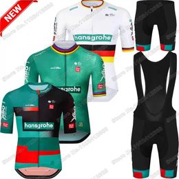 Maillot de cyclisme Hansgrohe équipe ensemble hommes Champion du monde vêtements été vélo de route chemise costume vélo cuissard vtt 240113