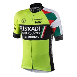 Maillot de cyclisme Pro Team Euskadi Hommes Été à séchage rapide Uniforme de sport Chemises de vélo de montagne Hauts de vélo Vêtements de course Vêtements de sport en plein air Y21042310