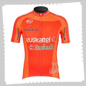 Maillot de cyclisme Pro Team EUSKALTEL Hommes Été à séchage rapide Uniforme de sport Chemises de vélo de montagne Hauts de vélo Vêtements de course Vêtements de sport en plein air Y21042315