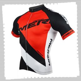 Cycling Jersey Pro Team Merida Mens Summer Sports Sports rapides Uniforme de vélo de montagne Route Tops de vélo de course