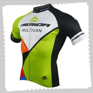 Maillot de cyclisme Pro Team MERIDA Hommes Été à séchage rapide Uniforme de sport Chemises de vélo de montagne Route Vélo Tops Vêtements de course Vêtements de sport en plein air Y21041244