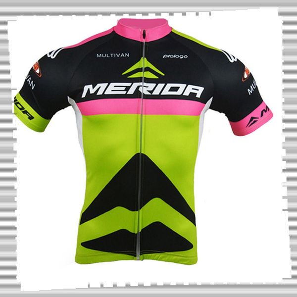 Maillot de cyclisme Pro Team Merida Hommes Été Séchage rapide Sports Uniformes Chemises de vélo de route Hauts de vélo Vêtements de course Vêtements de sport en plein air Y21041221