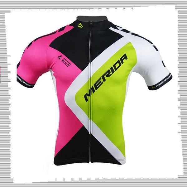 Ciclismo Jersey Pro Team Mérida Mens Summer Summer Seco Seco Uniforme de Montaña Camisetas Camisetas Bicicleta Tops Ropa de carreras Ropa deportiva al aire libre Y21041225