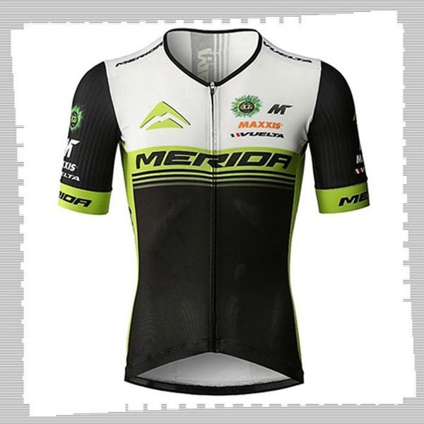 Jersey de ciclismo Pro Team MERIDA para hombre Verano de secado rápido Uniforme deportivo Camisas de bicicleta de montaña Tops de bicicleta de carretera Ropa de carreras Outdoor233A