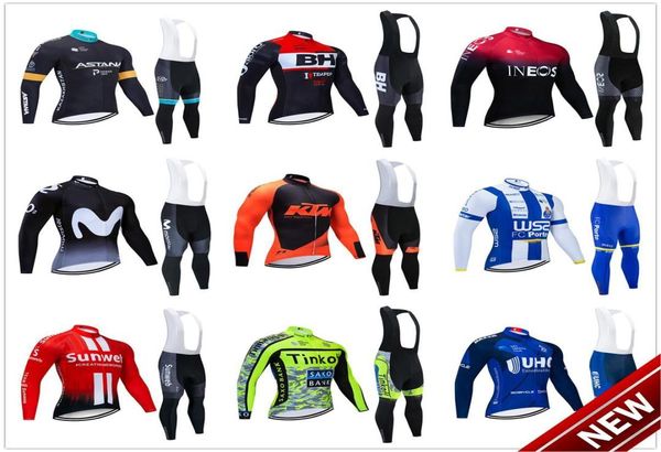 Ensemble de maillot de cyclisme 2021 Pro Team Uci hommes femmes hiver polaire thermique vêtements de cyclisme Ropa Ciclismo Invierno maillot de vélo bavoir P7206064