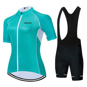 Wielertruiset voor dames korte mouwen Triathlon koersbroek pak teamkleding zomer 240202