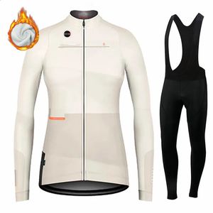 Ensemble de maillot de cyclisme à manches longues, 2023 laine, vêtements thermiques pour course de vélo de montagne, vélo d'hiver pour femmes, 231118