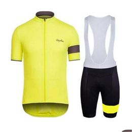 Wielertrui Sets 2021 Rapha Pro Team Korte Mouw Wielrenshirt Ropa Ciclismo Ademend Racefietskleding Mtb Fietskleding Dhawt