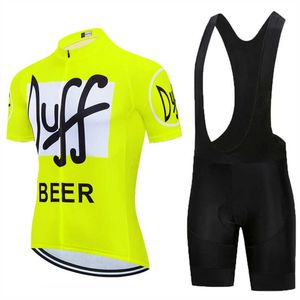 Maillot de cyclisme ensembles 2022 DUFF BEER vêtements de cyclisme pour hommes porter une meilleure équipe arc-en-ciel maillot de cyclisme à manches courtes vêtements de cyclisme été ensembles de vélo de route P230519