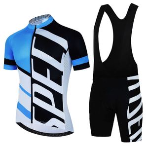 Cycling Jersey Sets 2023 Blue Men's Cycling Cloths Wear Better Rainbow Team Cycling Jersey Pak Short Sleeve Cycling Clothing Summer Road Bike Sets J230422