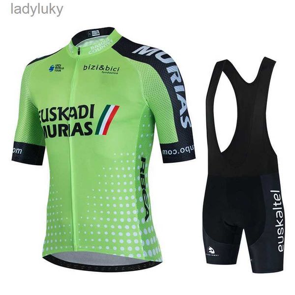 Maillots de cyclisme 2023 Euskaltel Euskadi équipe cyclisme Maillot ensemble hommes vêtements de cyclisme course route vélo costume vélo cuissard Maillot Ropa CiclismoL240108