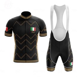 Maillot de cyclisme ensembles 2023 Italie Go TEAM hommes été à manches courtes vêtements à séchage rapide vtt vélo costume Ropa Ciclismo Hombre 230705