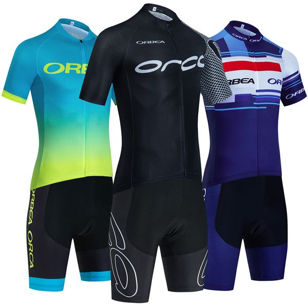 Ciclismo Jersey conjuntos 2023 ORBEA ORCA conjunto bicicleta baberos pantalones cortos hombres mujeres Ropa Ciclismo verano secado rápido bicicleta Maillot 230614