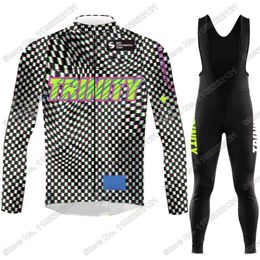 Maillot de cyclisme ensembles 2023 ensemble d'équipe de course hiver automne vêtements hommes veste de vélo de route costume vélo bavoir collants Maillot 230825