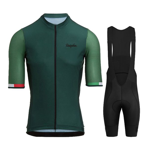 Cyclisme Jersey Ensembles 2023 Ralvpha Vêtements Hommes Ensemble Vélo Respirant Anti UV Vélo Costumes Porter Bib À Manches Courtes JerseyClothes 230807