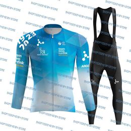 Cycling Jersey Sets 2023 Team Novo Nordisk Set Man MTB Race Clothing Lange Mouw Ropa Ciclismo Riding Bike Uniform 230822