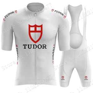 Ensembles de maillots de cyclisme 2023 Blanc Pro Team Set Vêtements d'été à manches courtes pour hommes Chemises de vélo de route Costume Cuissard à bretelles VTT Ropa 230619