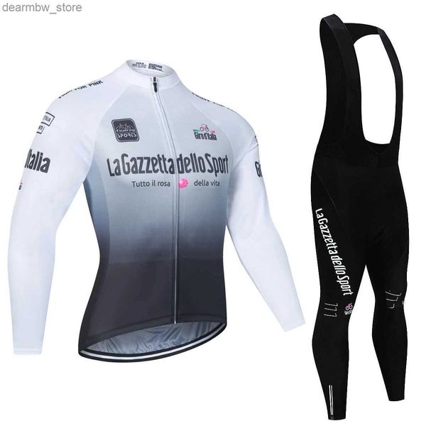 Jersey de cyclisme sets 2024 AUTOMN TOUR DE ITALIE DALIAHIA Bike Sports Jersey Men de vélo de cyclis