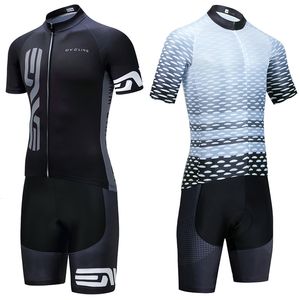 Cycling Jersey Sets 2024 Black Cycling Set Men Women Champion Road Bike Jersey 20D Bibs Shorts Suite Pak Ropa Ciclismo MTB Quick Dry Bicycle Clothing 230823