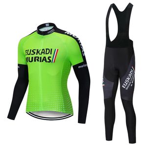 Ensembles de maillots de cyclisme 2024 été Euskaltel ensemble à manches longues Euskadi vêtements vélo de route costume vélo pantalon Maillot Ropa Ciclismo 231127