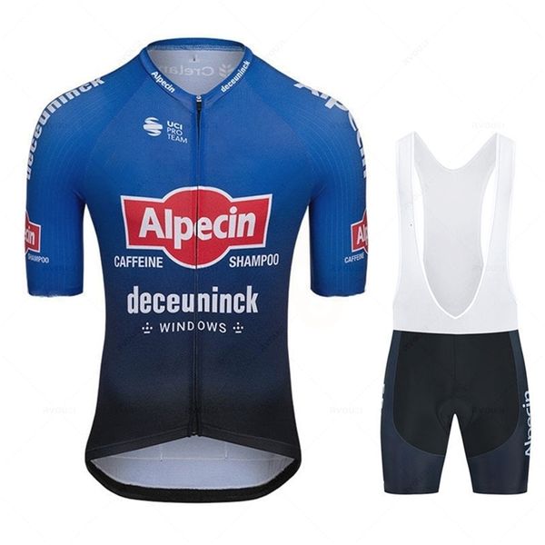 Maillot de cyclisme ensembles Alpecin ensemble hommes vélo de route chemises costume vélo cuissard vtt porter Maillot Culotte vêtements 230620