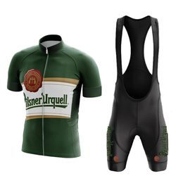 Wielertrui Sets Bier Set Bike Wear Bib Shorts Ademend Gel Pad Mannen Kleding Maillot Ciclismo Hombre MTB 230620