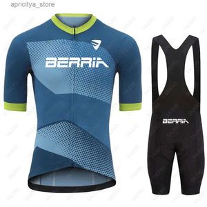 Jersey de ciclismo Sets Berria Cycling Clothing 2024 Men Summer Cycling Jersey Sets Mtb Maillot Cyclisme Homme Road Bike Shirts traje Bicyc Bib Shorts L48